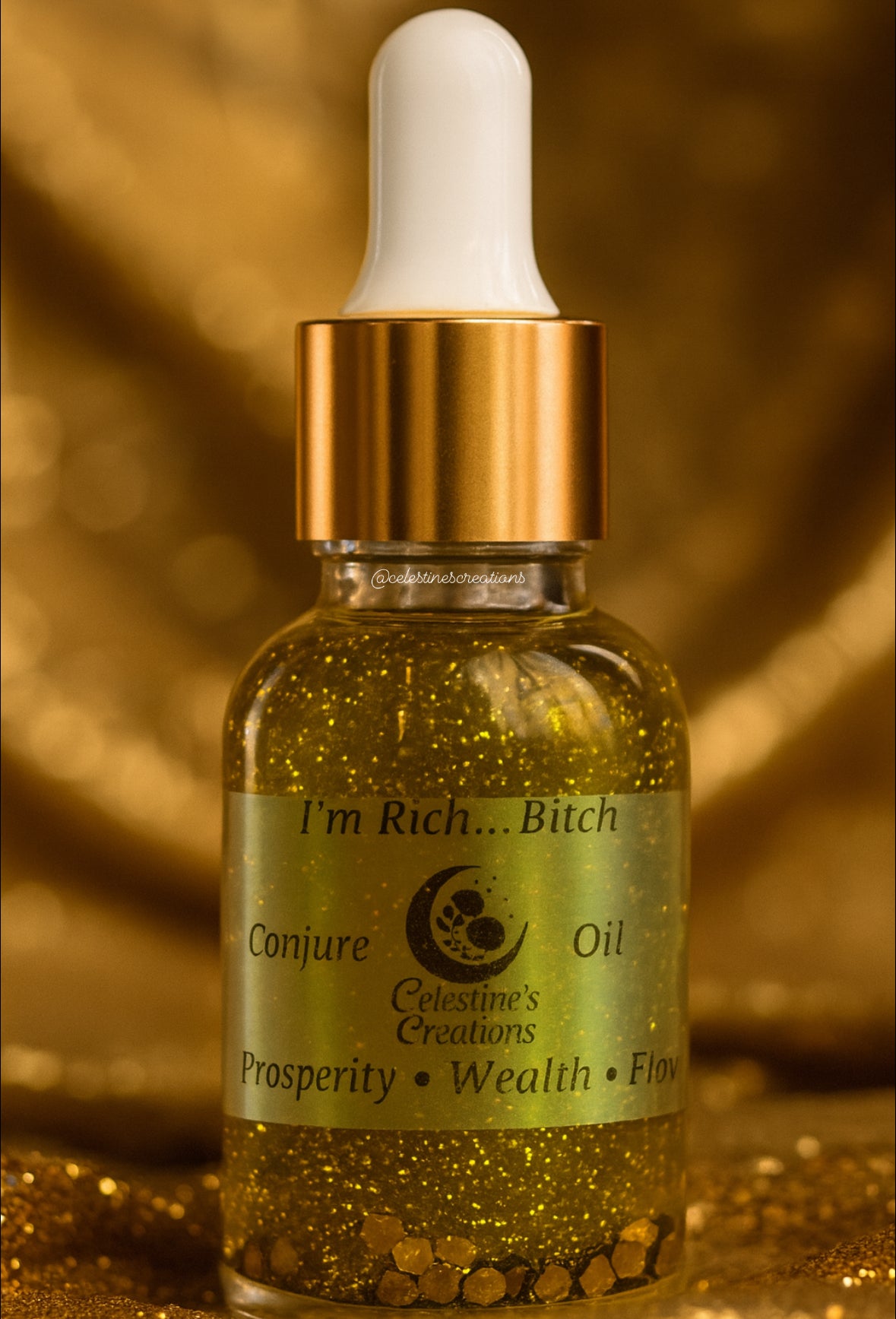 “I’m Rich, Bitch” Conjure Oil by Celestine’s Creations