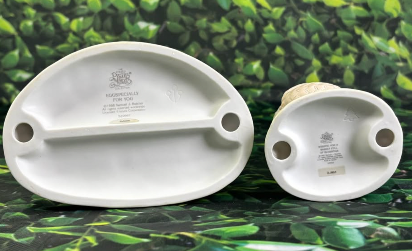 Precious Moments “Eggspecially for You” & “Wishing You a Basket Full of Blessings” – Set of 2