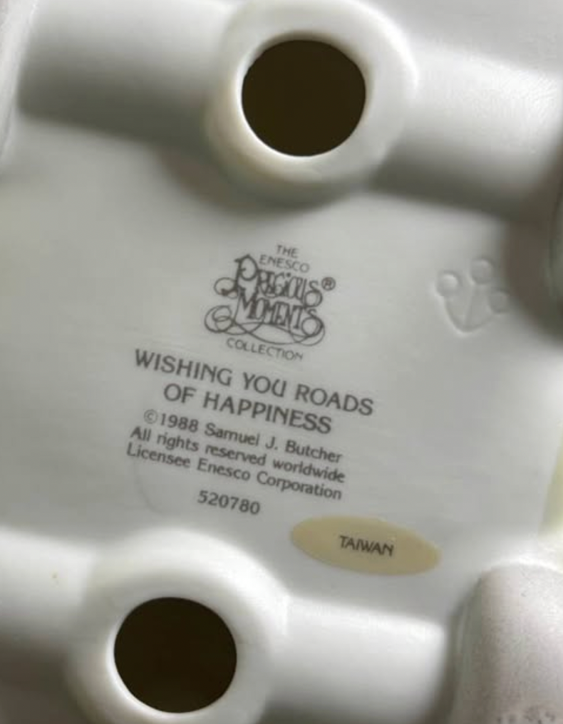 Precious Moments “Wishing You Roads of Happiness” Wedding Figurine (1988)