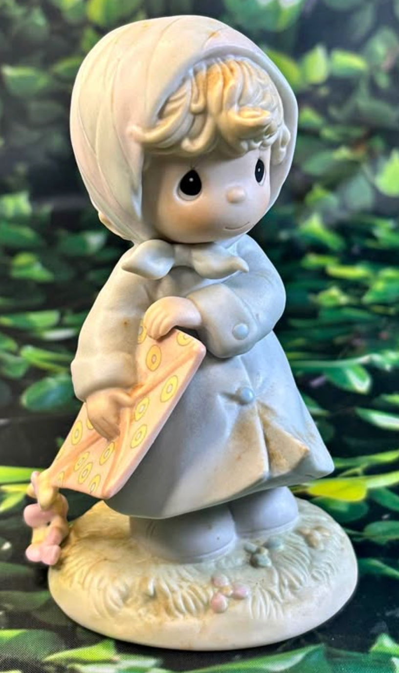 Precious Moments “March” Birthday Figurine – 1987 Enesco #110019