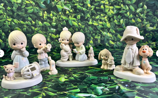 Precious Moments “Faith, Friends & Furry Companions” 5-Piece Bundle