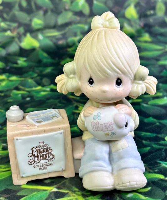 Precious Moments Figurine – Membership Dues  (1983 Collectors’ Club)