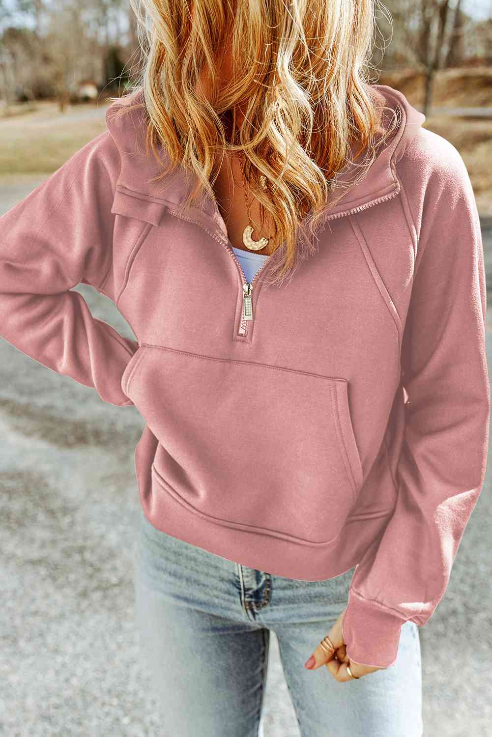 Double Take Half-Zip Hoodie